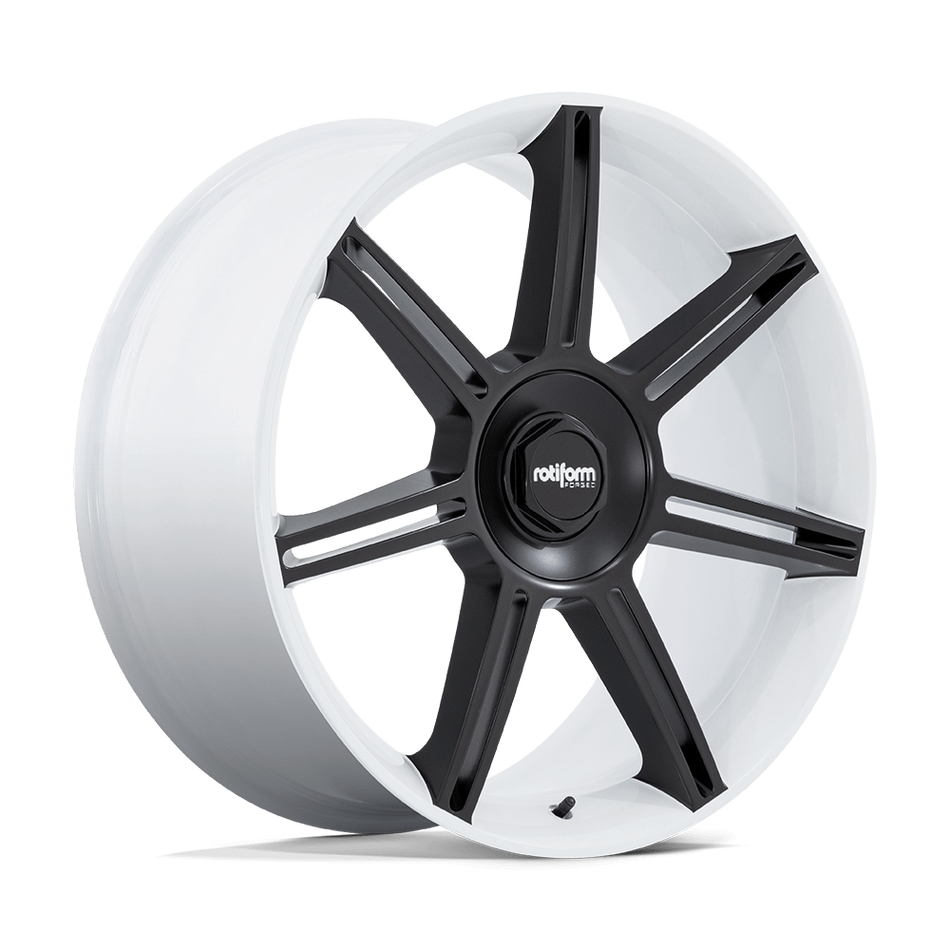 Rotiform FRA – 22X12 – 5X130 – 60 mm – GLOSS WHITE W/ M-BLACK SPOKES
