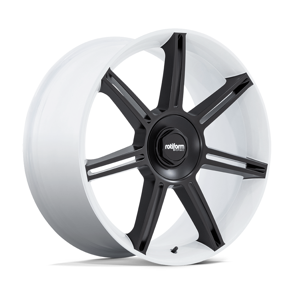 Rotiform FRA – 22X10 – 5X130 – 56 mm – GLOSS WHITE W/ M-BLACK SPOKES
