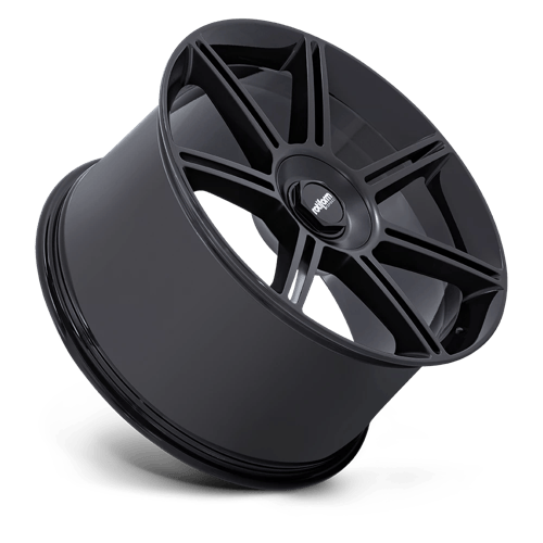 Rotiform FRA – 22X12 – 5X130 – 60 mm – GLOSS BLACK W/ M-BLACK SPOKES