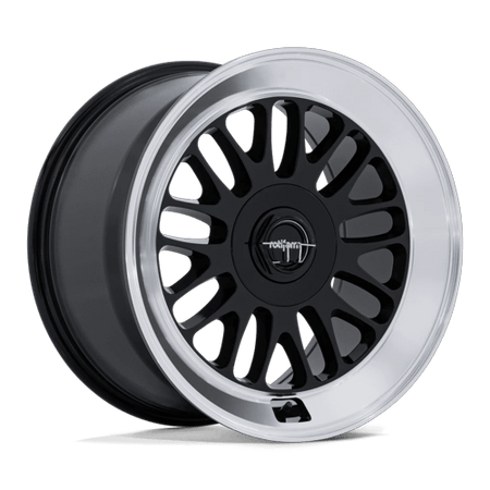 Rotiform RC214 SCP – 18X9.5 – 5X100 – 38 mm – GLOSS BLACK W/ DIAMOND CUT LIP
