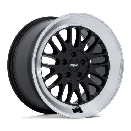 Rotiform RC214 SCP – 19X8.5 – 5X114.3 – 35 mm – GLOSS BLACK W/ DIAMOND CUT LIP