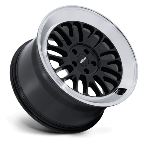 Rotiform RC214 SCP – 19X8.5 – 5X114.3 – 35 mm – GLOSS BLACK W/ DIAMOND CUT LIP