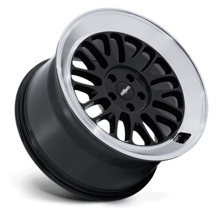 Rotiform RC214 SCP – 19X8.5 – 5X114.3 – 35 mm – GLOSS BLACK W/ DIAMOND CUT LIP