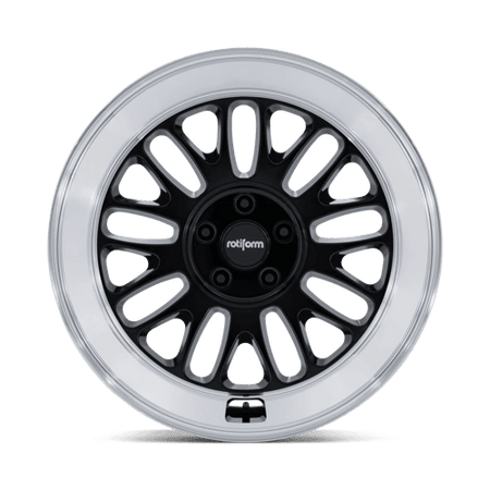Rotiform RC214 SCP – 19X8.5 – 5X114.3 – 35 mm – GLOSS BLACK W/ DIAMOND CUT LIP