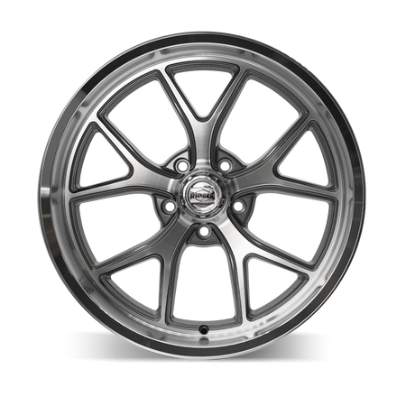 Ridler Wheels 661 – 20x10, 5x120.65, 0 – Gloss Grey With Diamond Cut Face And Lip
