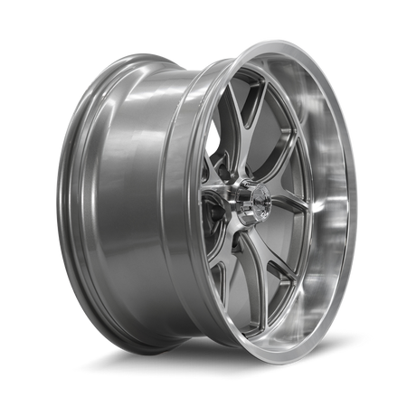 Ridler Wheels 661 – 20x10, 5x120.65, 0 – Gloss Grey With Diamond Cut Face And Lip