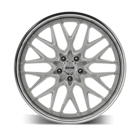Ridler Wheels 681 – 22x10.5, 5x127, +10 – Brushed With Polished Lip