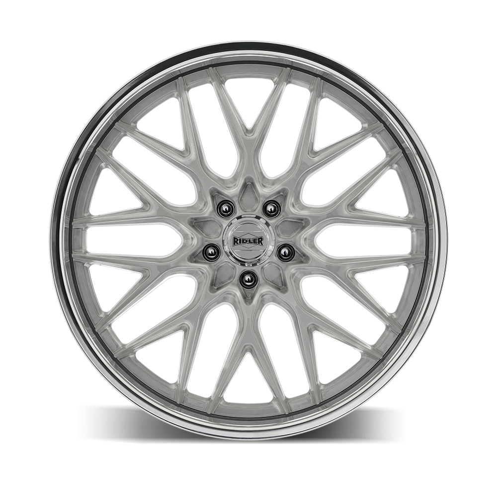 Ridler Wheels 681 – 22x9, 5x127, 0 – Brushed With Polished Lip