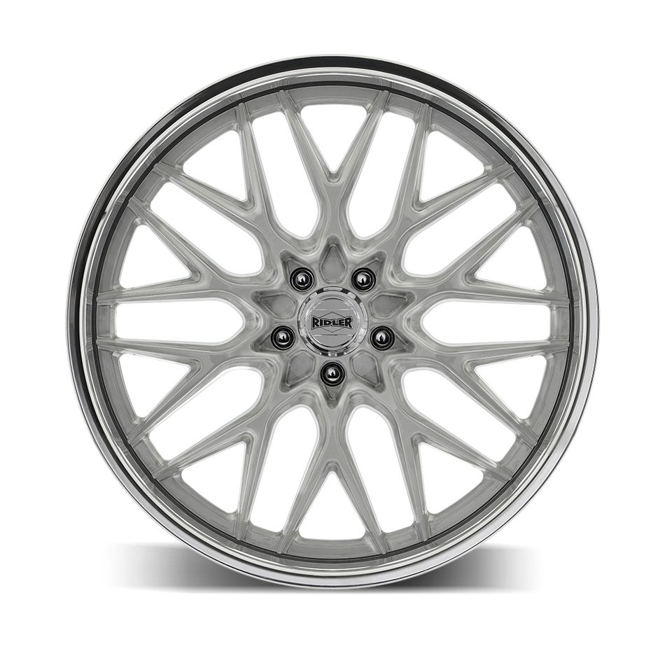 Ridler Wheels 681 – 22x9, 5x127, 0 – Brushed With Polished Lip