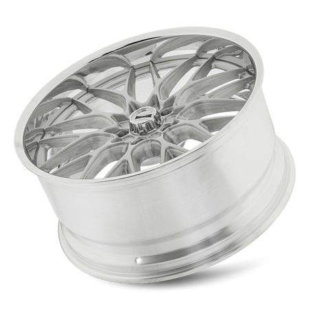 Ridler Wheels 681 – 22x10.5, 5x127, +10 – Brushed With Polished Lip