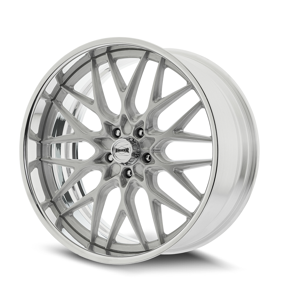 Ridler Wheels 681 – 22x10.5, 5x127, +10 – Brushed With Polished Lip