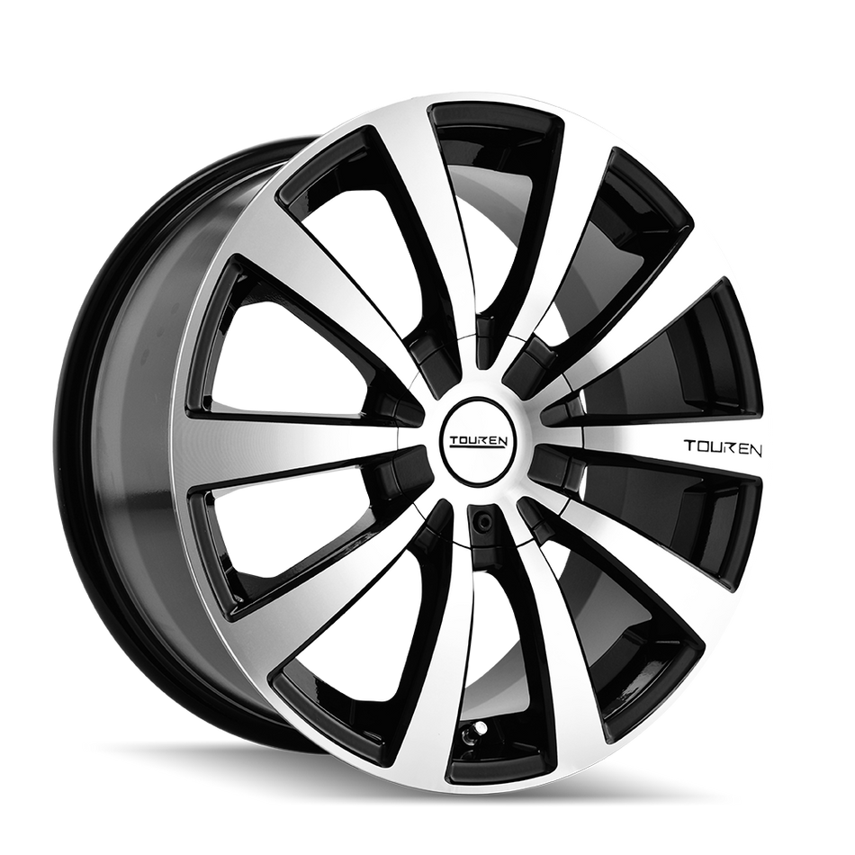Touren Wheels TR3 – 15x7, 4x100/4x114.3, +40 – Gloss Black Machined