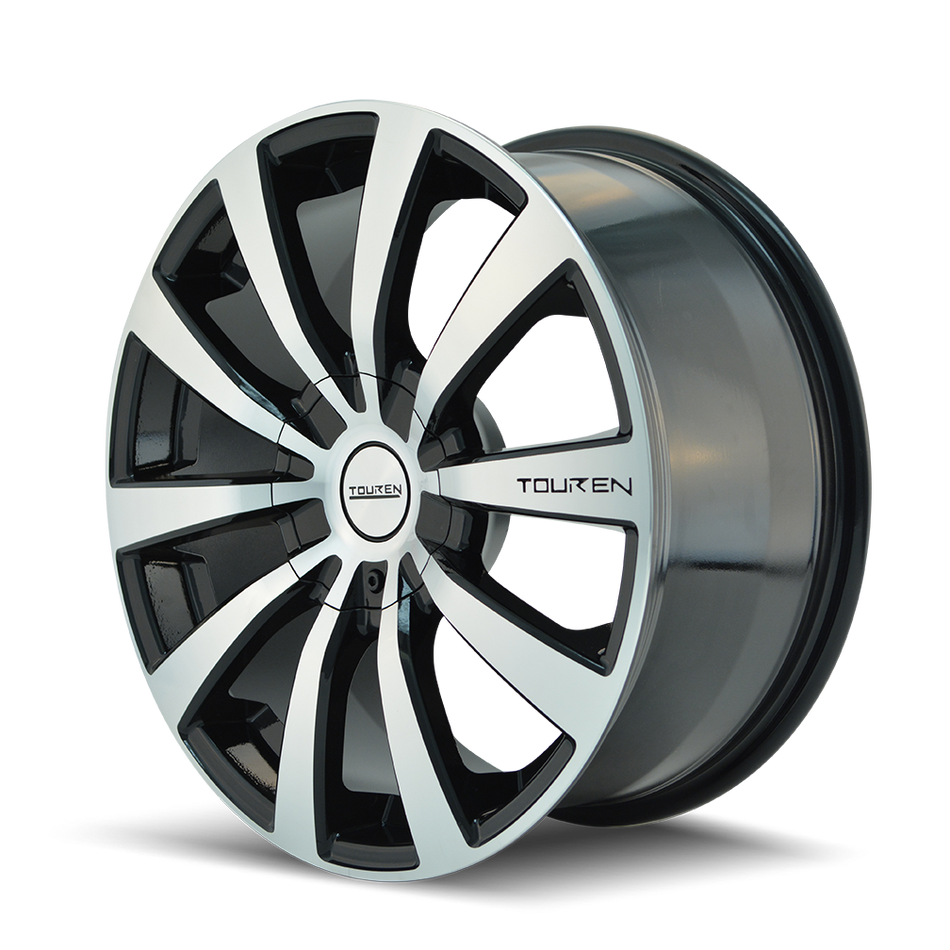 Touren Wheels TR3 – 16x7, 5x100/5x114.3, +42 – Gloss Black Machined