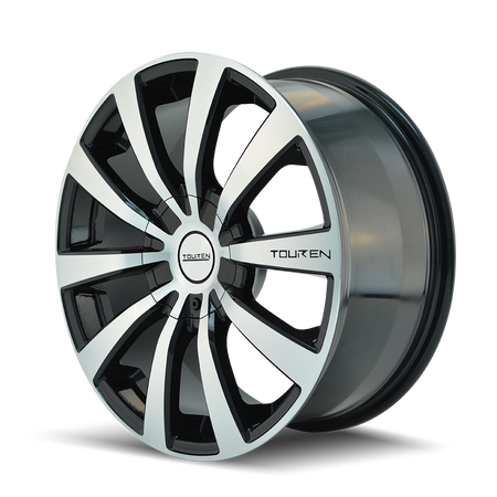 Touren Wheels TR3 – 16x7, 5x112/5x120, +42 – Gloss Black Machined