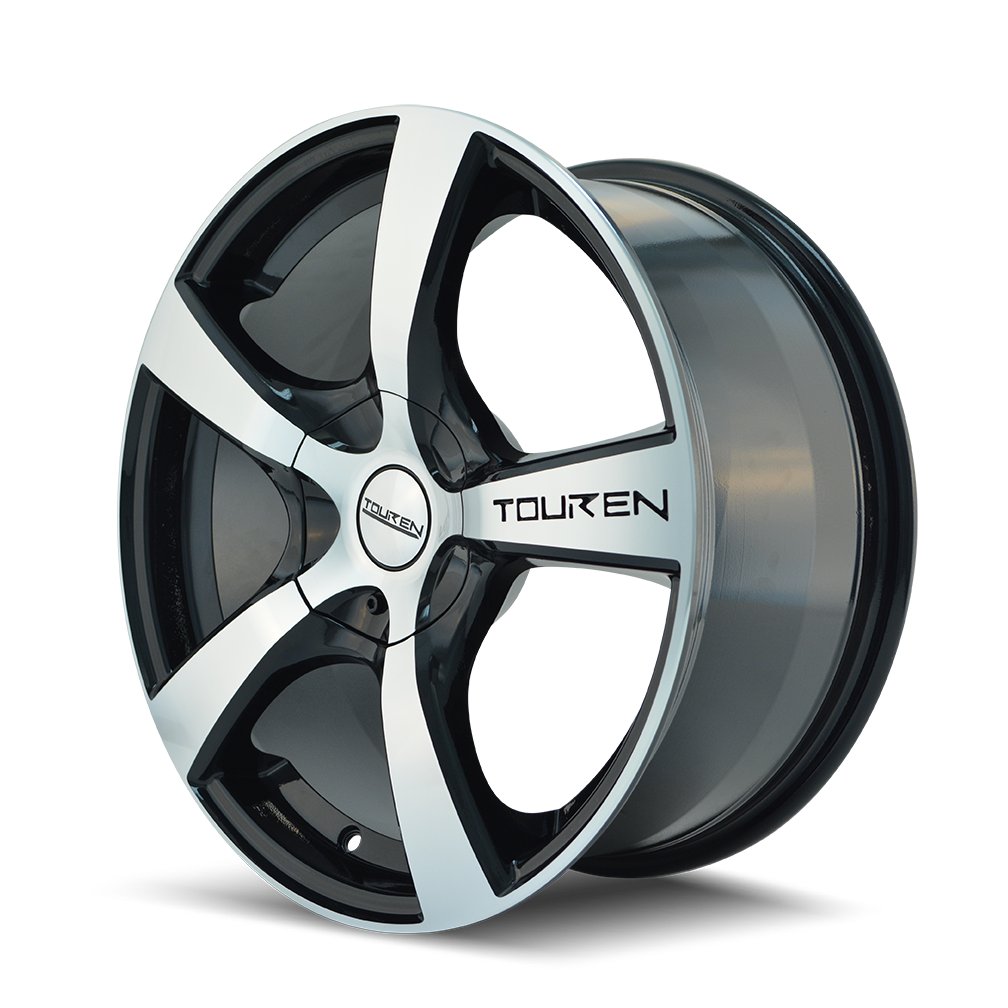 Touren Wheels TR9 – 18x8, 5x100/5x114.3, +40 – Gloss Black Machined