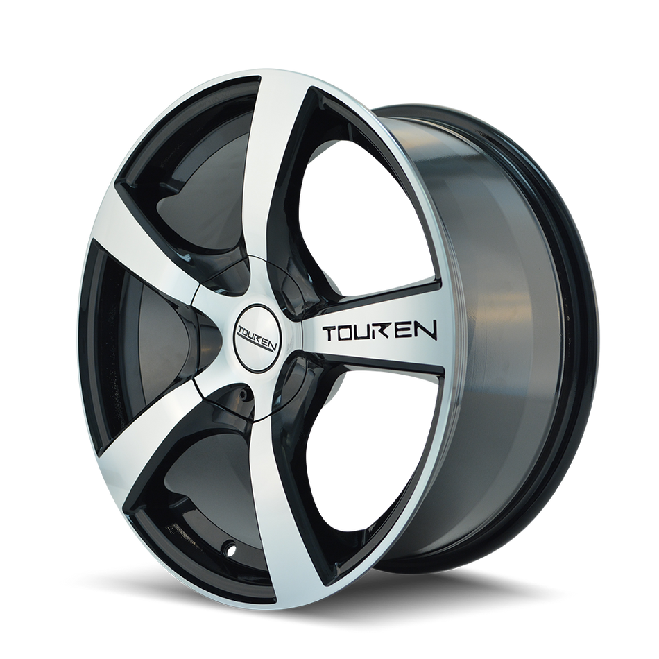 Touren Wheels TR9 – 16x7, 5x112/5x120, +42 – Gloss Black Machined