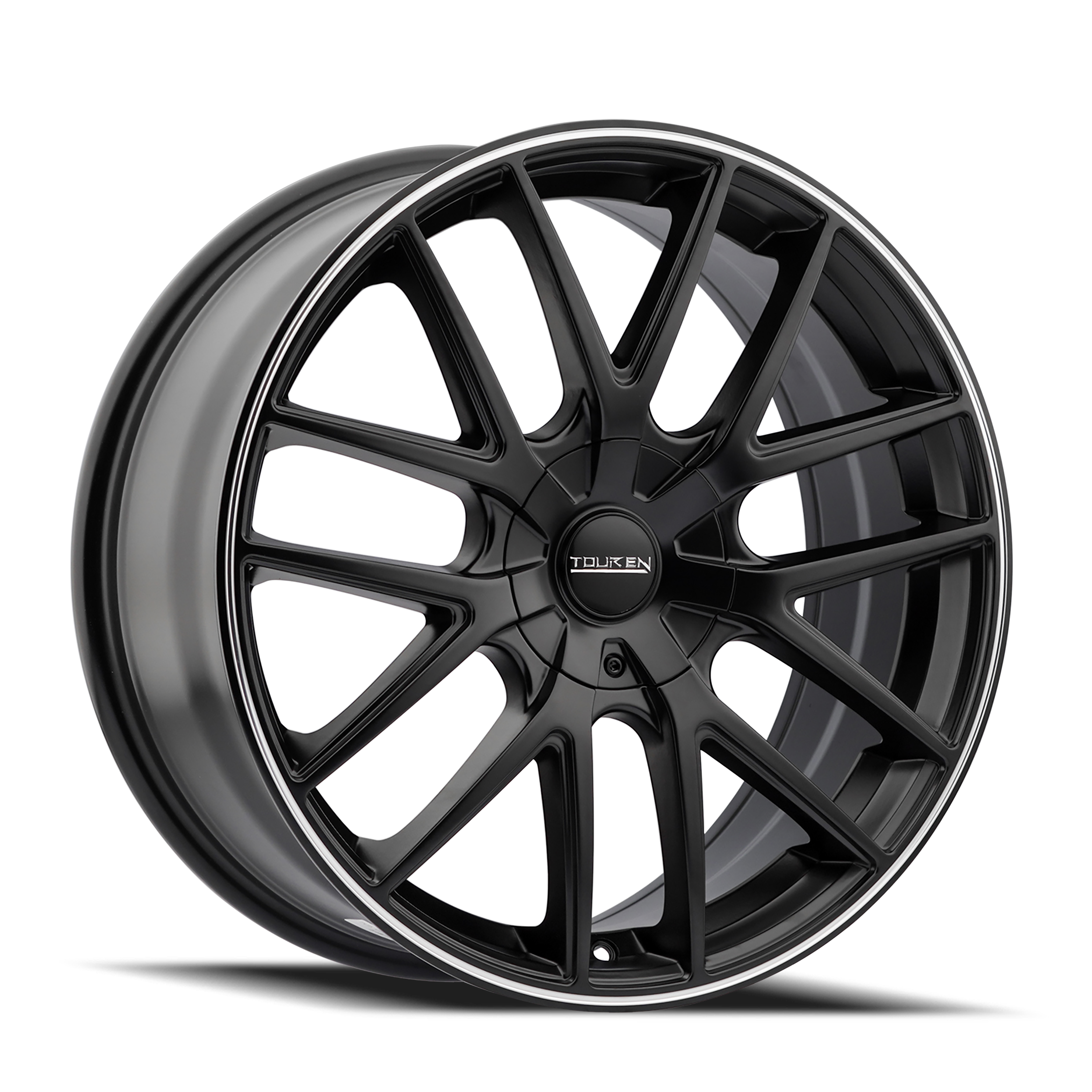 Touren Wheels TR60 – 18x8, 5x108/5x114.3, +40 – Matte Black Machined