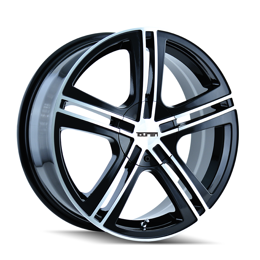 Touren Wheels TR62 – 16x7, 5x100/5x114.3, +40 – Gloss Black Machined