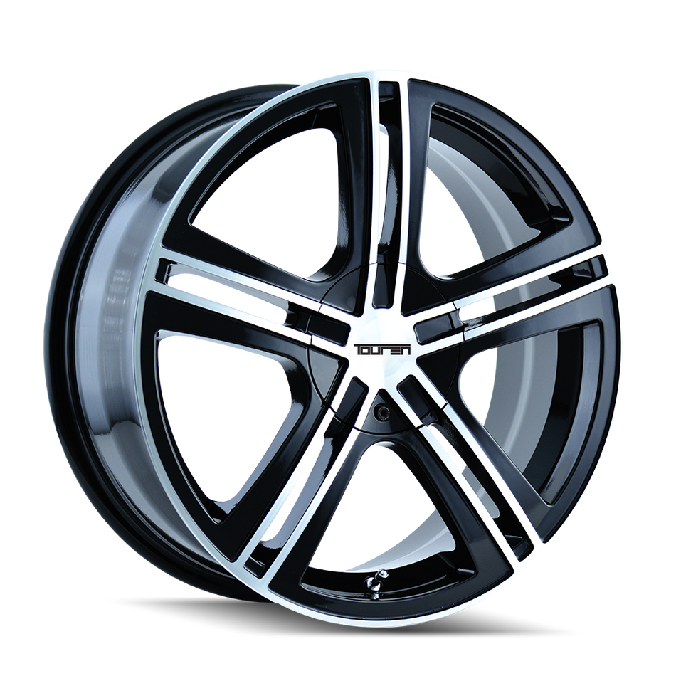 Touren Wheels TR62 – 16x7, 5x100/5x114.3, +40 – Gloss Black Machined