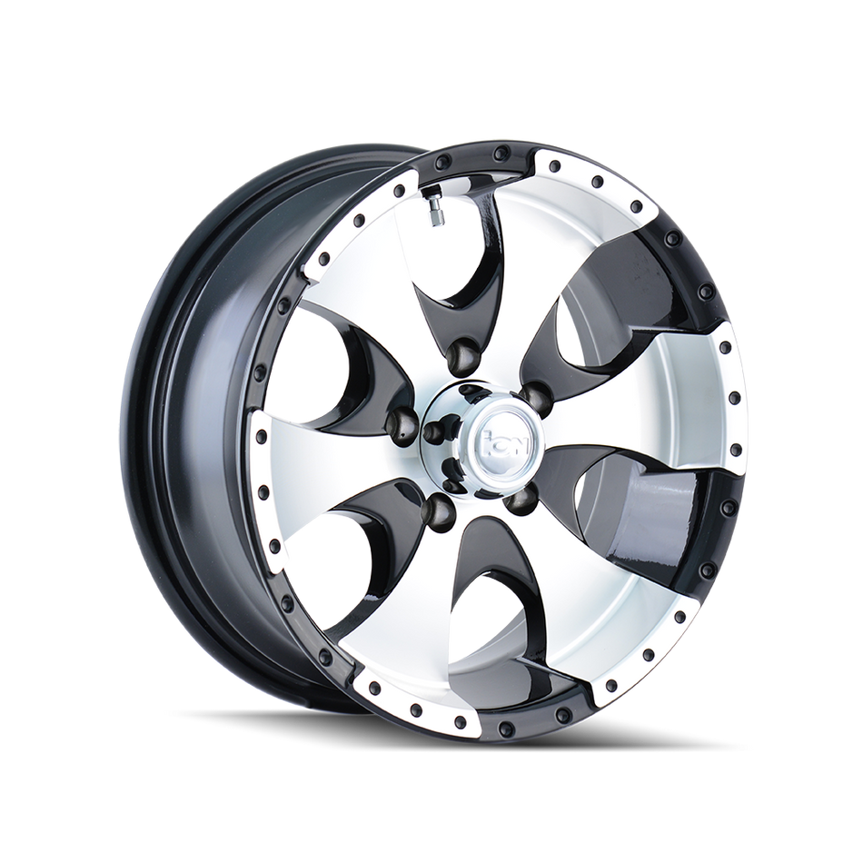 ION Wheels 136 – 15x6, 6x139.7, 0 – Gloss Black Machined