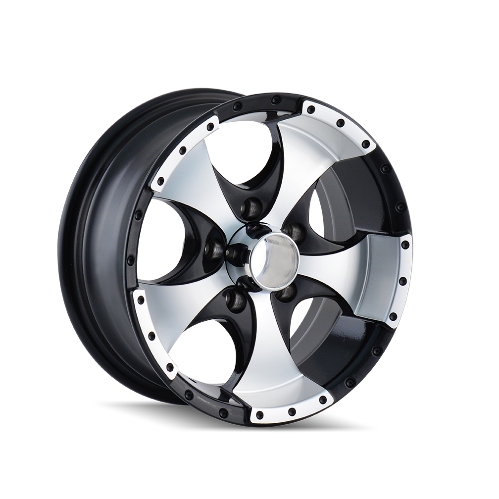 ION Wheels 136 – 15x6, 5x114.3, 0 – Gloss Black Machined
