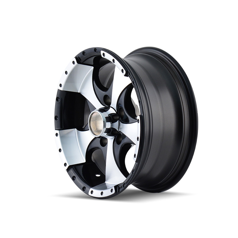 ION Wheels 136 – 15x6, 5x114.3, 0 – Gloss Black Machined