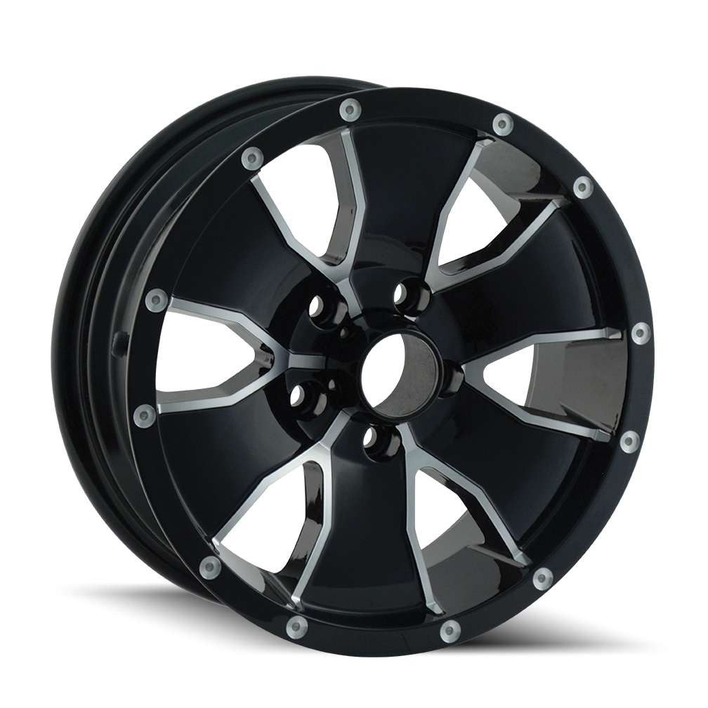 Trailer Wheels 14 – 15x6, 6x139.7, 0 – Gloss Black Machined