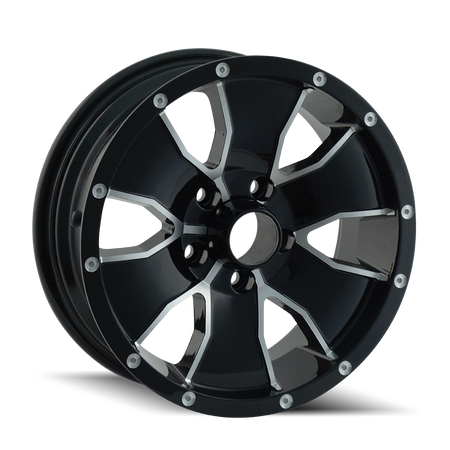 Trailer Wheels 14 – 15x6, 6x139.7, 0 – Gloss Black Machined