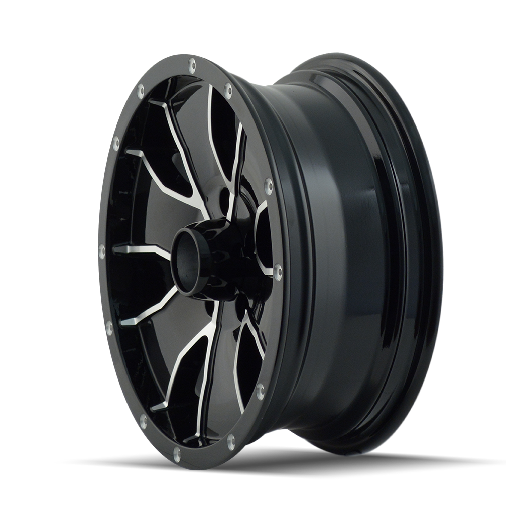 Trailer Wheels 14 – 14x6, 5x114.3, 0 – Gloss Black Machined