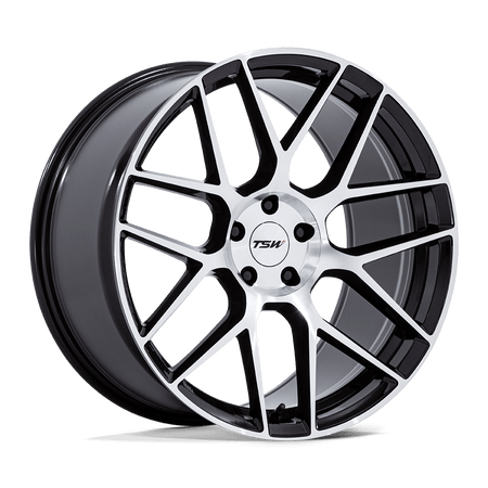 TSW TW002 LASARTHE – 18X9.5 – 5X112 – 22 mm – GLOSS BLACK MACHINED