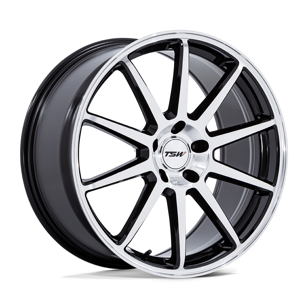 TSW TW004 CANARD – 19X10.5 – 5X114.3 – 43 mm – GLOSS BLACK W/ MACHINED FACE