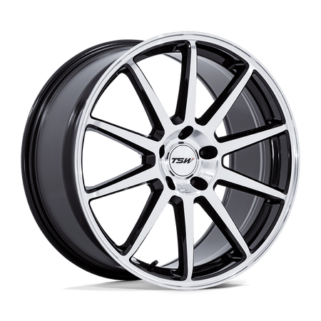 TSW TW004 CANARD – 20X9 – 5X112 – 27 mm – GLOSS BLACK W/ MACHINED FACE