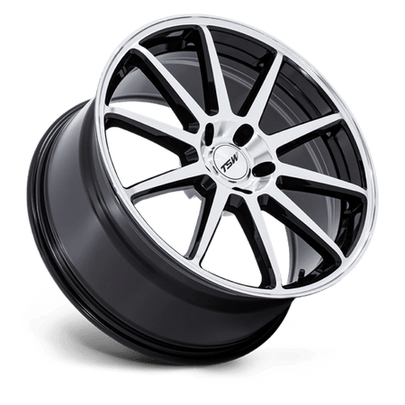 TSW TW004 CANARD – 20X9 – 5X112 – 27 mm – GLOSS BLACK W/ MACHINED FACE