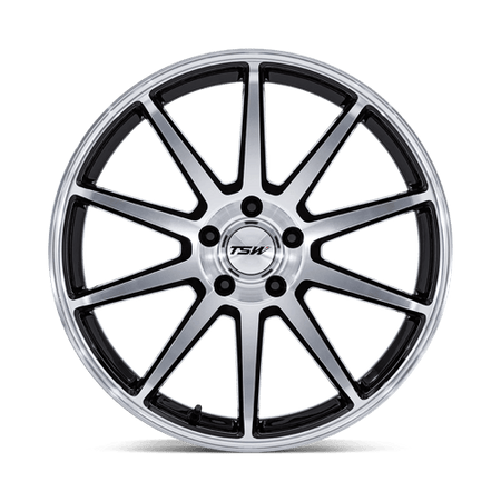 TSW TW004 CANARD – 20X9 – 5X112 – 27 mm – GLOSS BLACK W/ MACHINED FACE