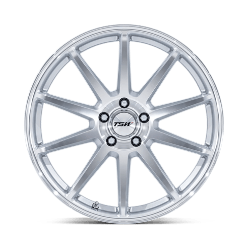 TSW TW004 CANARD – 19X10.5 – 5X114.3 – 43 mm – GLOSS SILVER W/ MACHINED FACE