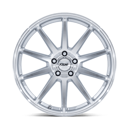 TSW TW004 CANARD – 19X10.5 – 5X114.3 – 43 mm – GLOSS SILVER W/ MACHINED FACE