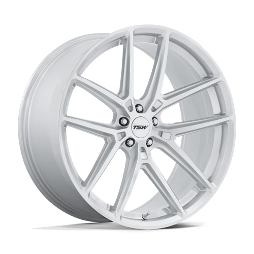 TSW TW006 IMOLA – 20X9 – 5X112 – 20 mm – GLOSS SILVER W/ MACHINED FACE
