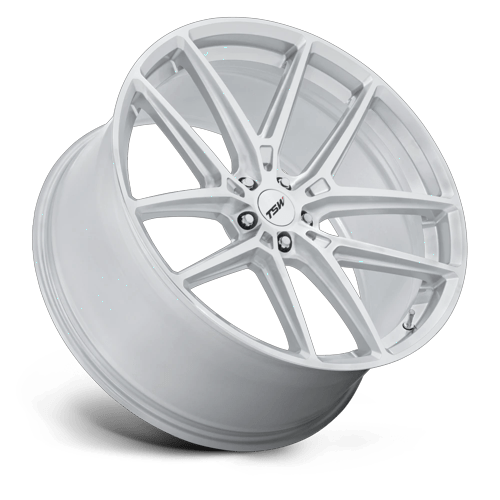 TSW TW006 IMOLA – 20X9 – 5X112 – 20 mm – GLOSS SILVER W/ MACHINED FACE