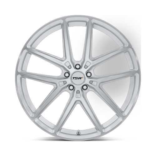 TSW TW006 IMOLA – 20X9 – 5X112 – 20 mm – GLOSS SILVER W/ MACHINED FACE