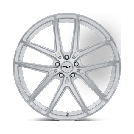 TSW TW006 IMOLA – 20X9 – 5X112 – 20 mm – GLOSS SILVER W/ MACHINED FACE