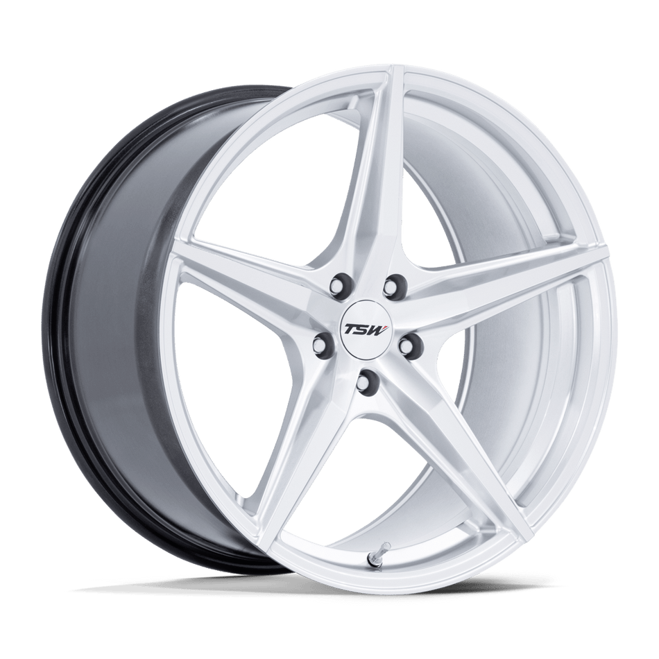 TSW TW007 ESPRIT – 18X10.5 – 5X112 – 35 mm – HYPER SILVER W/ MACHINED FACE