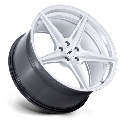 TSW TW007 ESPRIT – 18X8.5 – 5X100 – 38 mm – HYPER SILVER W/ MACHINED FACE