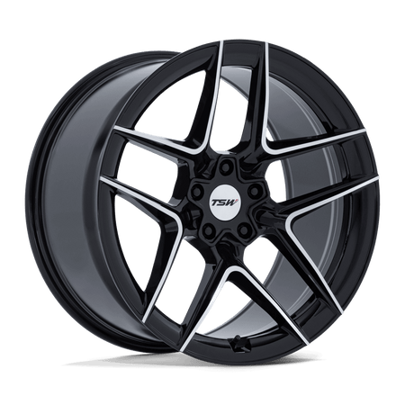 TSW TW008 SLIPSTREAM – 19X10.5 – 5X120 – 35 mm – GLOSS BLACK W/ MACHINED FACE