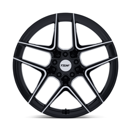 TSW TW008 SLIPSTREAM – 19X8.5 – 5X114.3 – 35 mm – GLOSS BLACK W/ MACHINED FACE