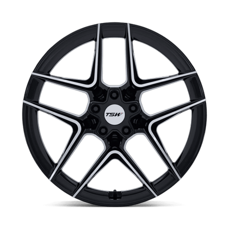 TSW TW008 SLIPSTREAM – 19X8.5 – 5X114.3 – 35 mm – GLOSS BLACK W/ MACHINED FACE