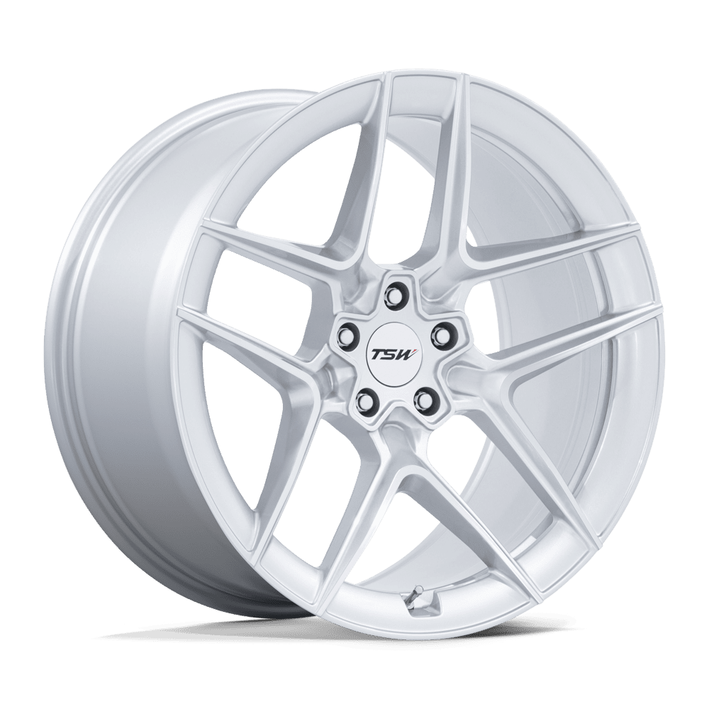 TSW TW008 SLIPSTREAM – 20X10.5 – 5X120 – 38 mm – GLOSS SILVER W/ MACHINED FACE