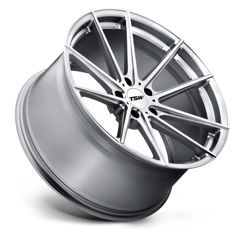 TSW BATHURST – 20X10.5 – 5X114.3 – 25 mm – SILVER W/ MIRROR CUT FACE