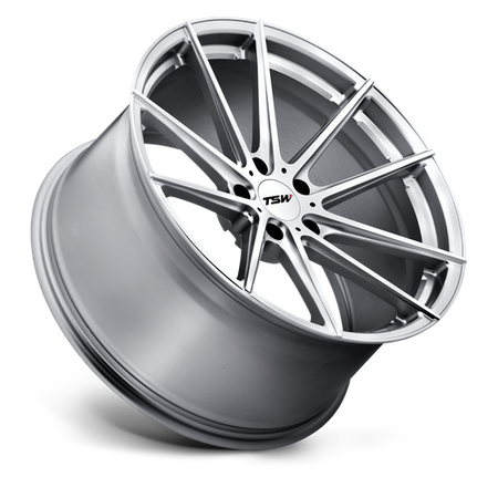 TSW BATHURST – 20X10.5 – 5X114.3 – 25 mm – SILVER W/ MIRROR CUT FACE