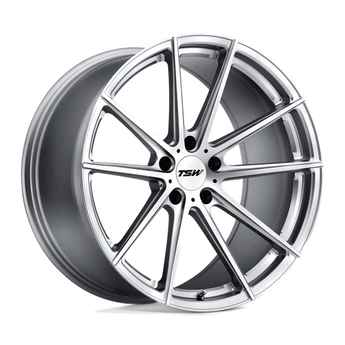 TSW BATHURST – 20X10.5 – 5X114.3 – 25 mm – SILVER W/ MIRROR CUT FACE