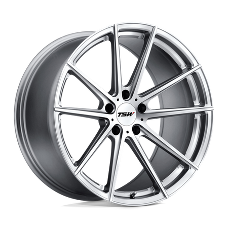 TSW BATHURST – 20X10.5 – 5X114.3 – 25 mm – SILVER W/ MIRROR CUT FACE